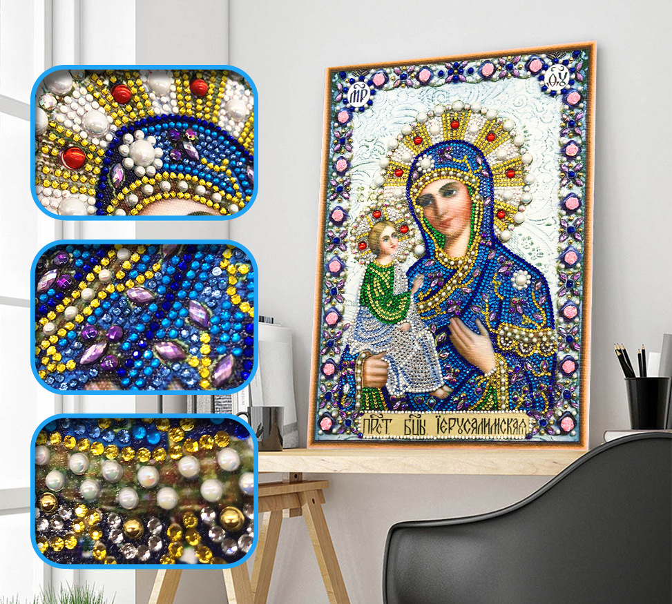 Домашний декор искусство 30*40 см DIY 5D полный квадратный круглый дрель вышивка религиозная алмазная живопись