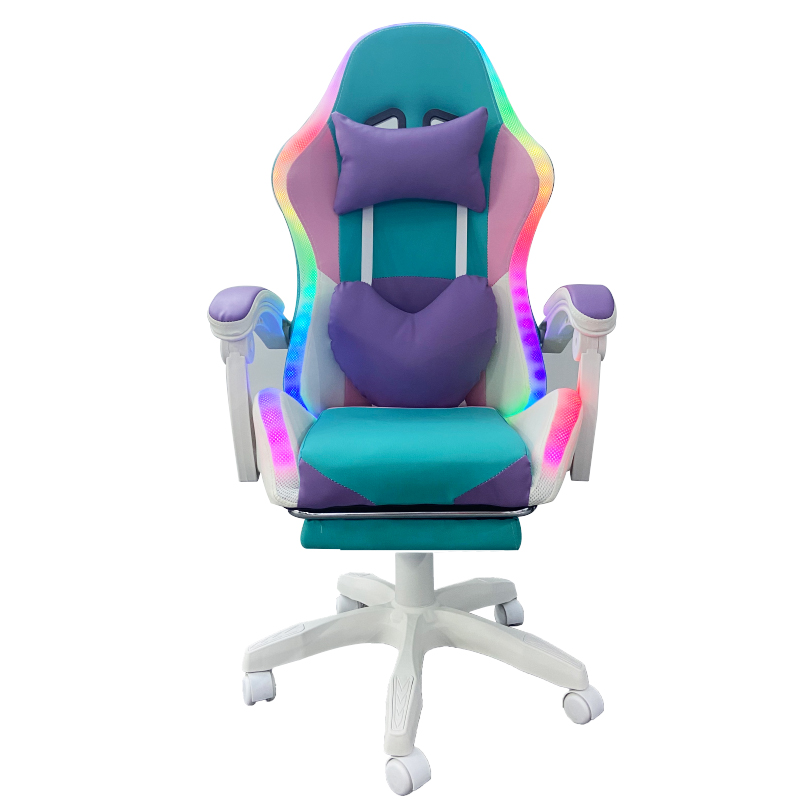 Эргономичный поворотный игровой стул Silla Gamer RGB, Лидер продаж 2021