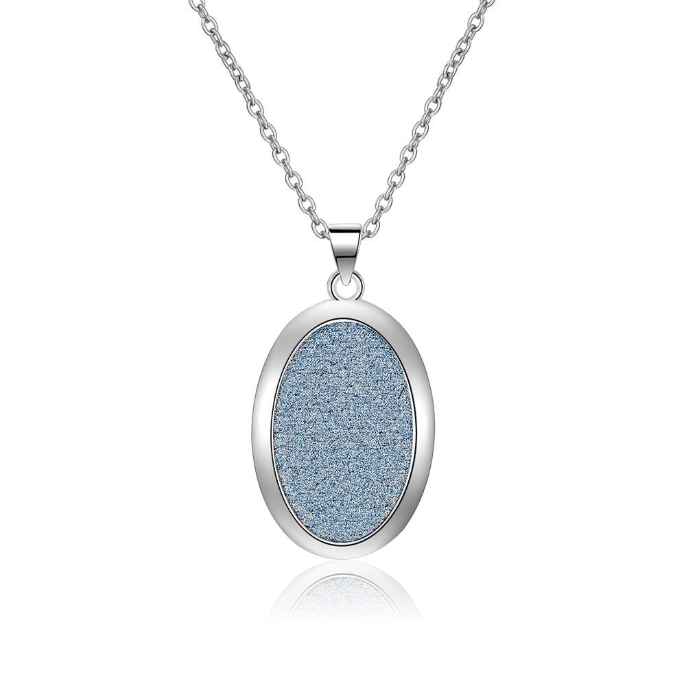 Simple Style Sterling Silver Crystal Statement Necklace For Women