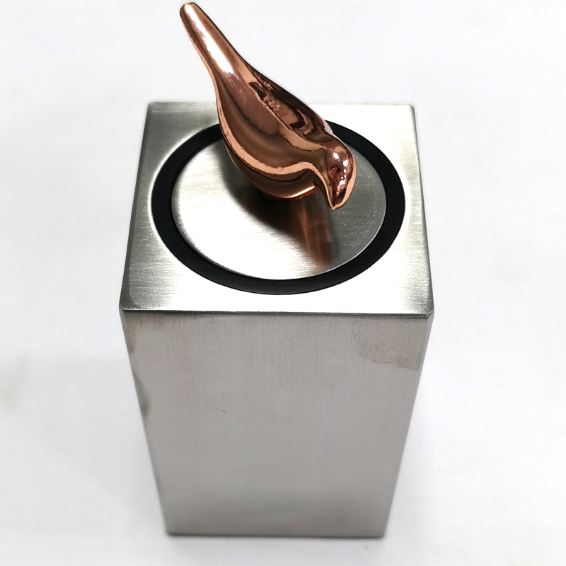 Toothpick Holder Automatic Stainless Steel Toothpick Holder Dispenser Click Open Modern Toothpick Storage Box for Bamboo Tooth