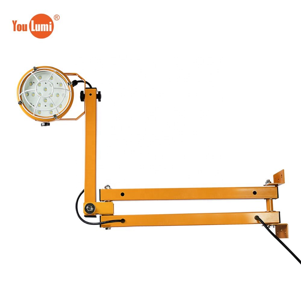 YOULUMI IP67 Etl Approved 30W New Swing Arm Led Work Light Warehouse Loading Dock Equipment Led Dock Lights