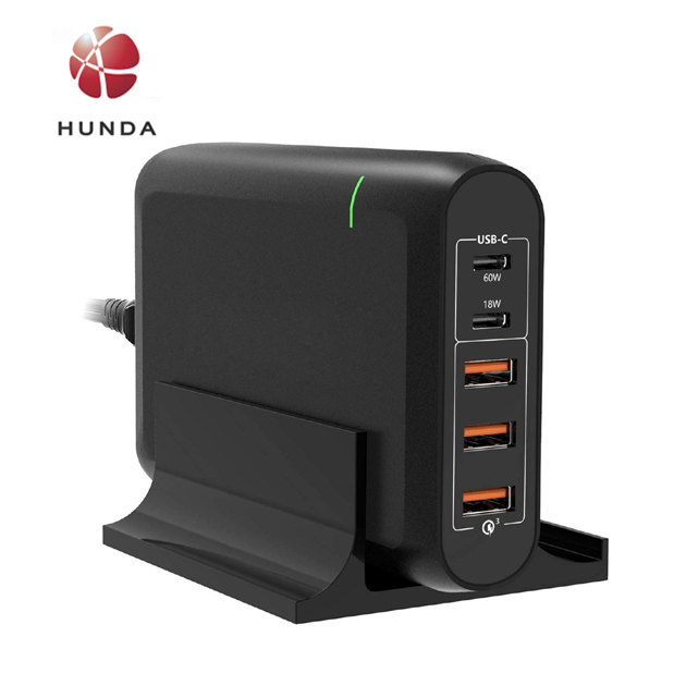 USB C зарядное устройство 120W 5-порт Type-C USB зарядная станция зарядное устройство адаптер питания с USB-C быстрой зарядки PD, быстрая зарядка 3,0