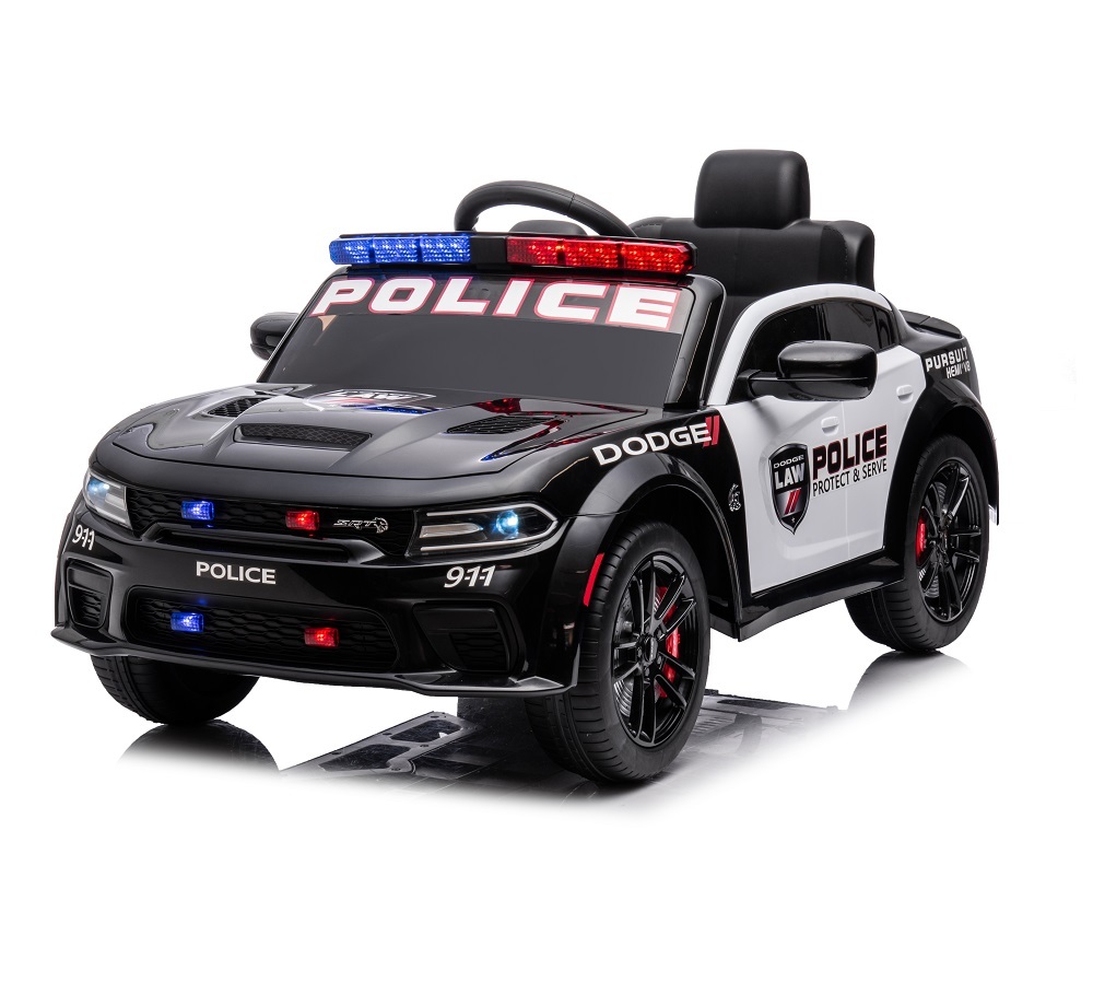 Licensed Dodge Police Electric cars for children to drive Power Battery Kids Electric Ride On Car for kids wholesale