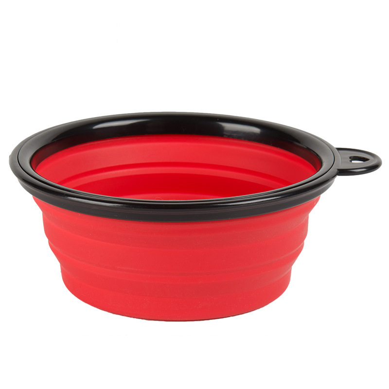 Pet Cat Food Water Feeding Portable Travel Bowls Foldable Silicon Collapsible Folding Bowl