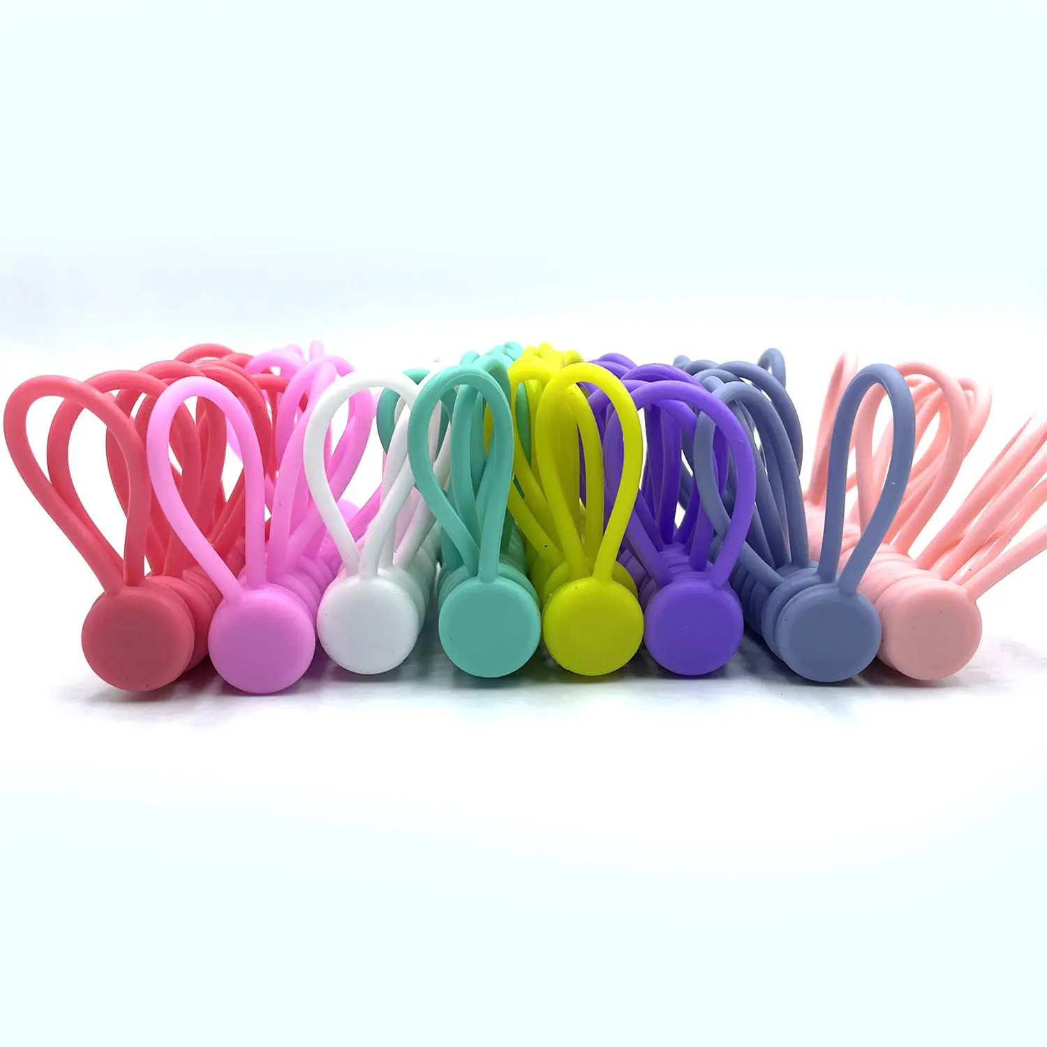 11cm Reusable Silicone Strong Magnetic Cable Ties/Twist Ties for Bundling and Organizing Cables/Cords