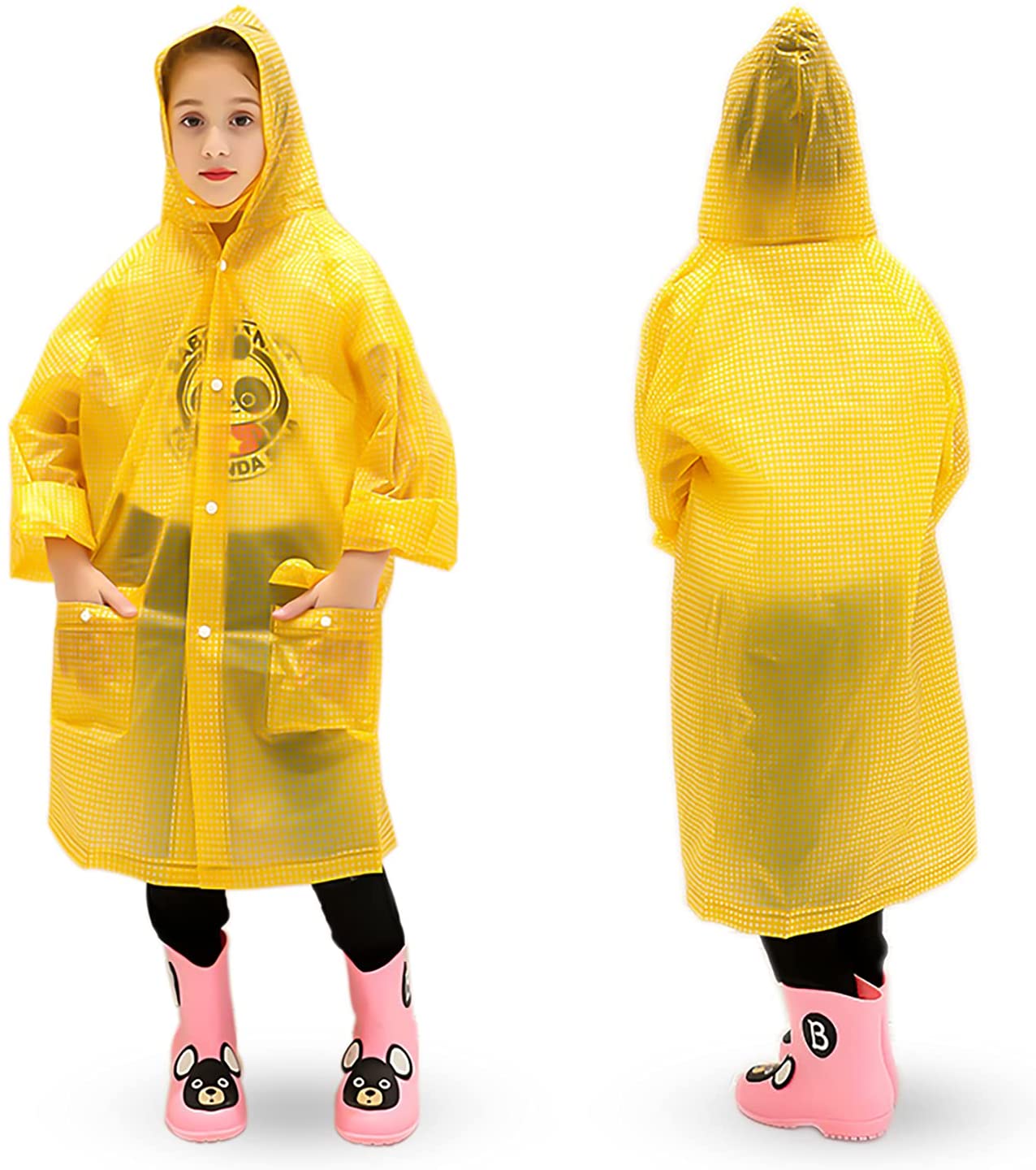 RTS Christmas Gift Eva Child Raincoat Cat Cute Printing Cartoon Boys And Girls Rain Coat Poncho For Kid