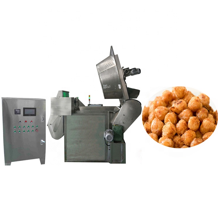 Industrial batch fryer beans frying machine chicken schnitzel frying machine for almond