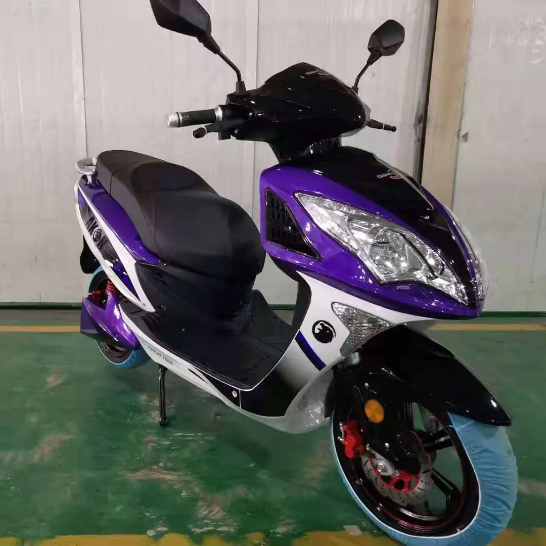 Purple Fashion Retro Electric/Electrical Motorbike 2 Wheeler Motorbikes 2000W 1500W