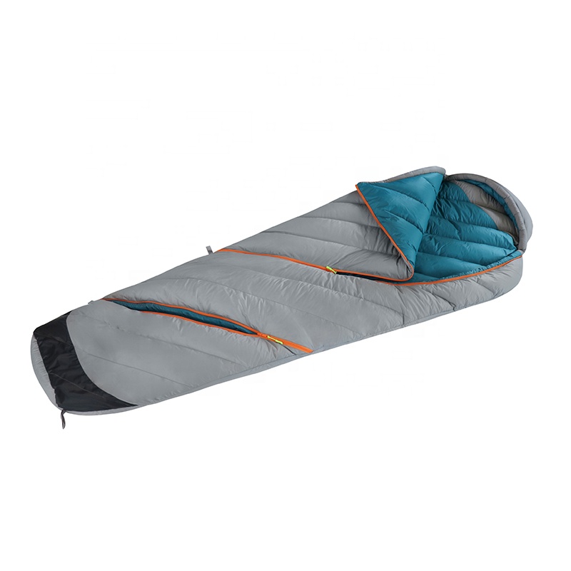 0 Degree White Goose Down Fill Winter Sleeping Bag 900g Lightweight
