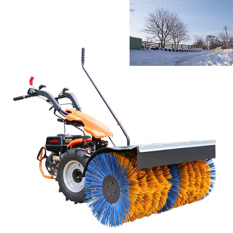 Gasoline engine snow sweeper mini snowblower for snow cleaning
