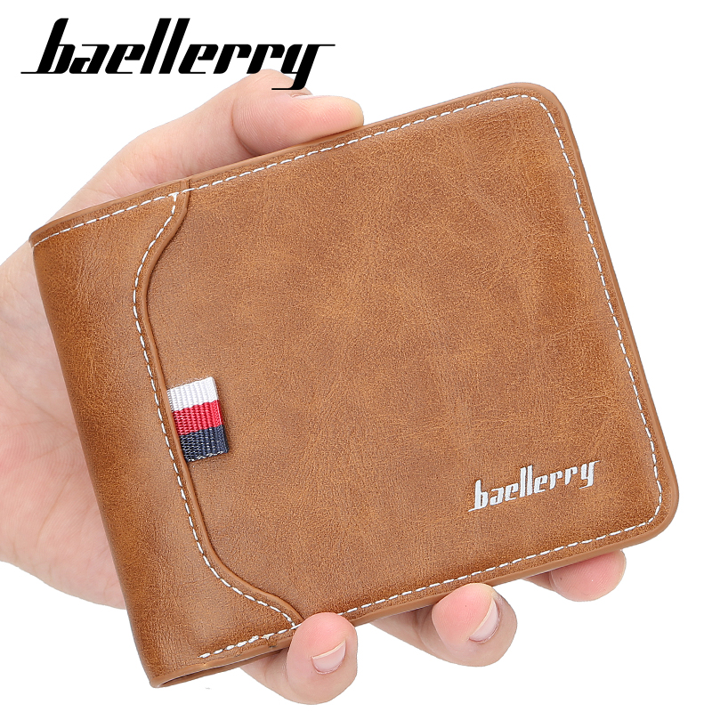 Короткий кошелек Baellerry из искусственной кожи для мужчин, кошелек baellerry dompet baellerry