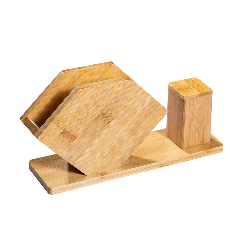 Custom advertising printing hotel table decoration bamboo napkin holder, restaurant bamboo tissue box