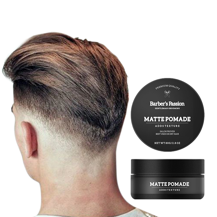 Barberpassion Vegan Cruetly Free No Residue Matt Finish Hair Paste Pomade Matt Clay Private Label
