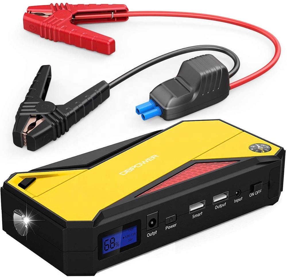 DBPOWER 800A пик 18000 мАч портативный мини автомобильный аккумулятор для баттареи Jump Starter