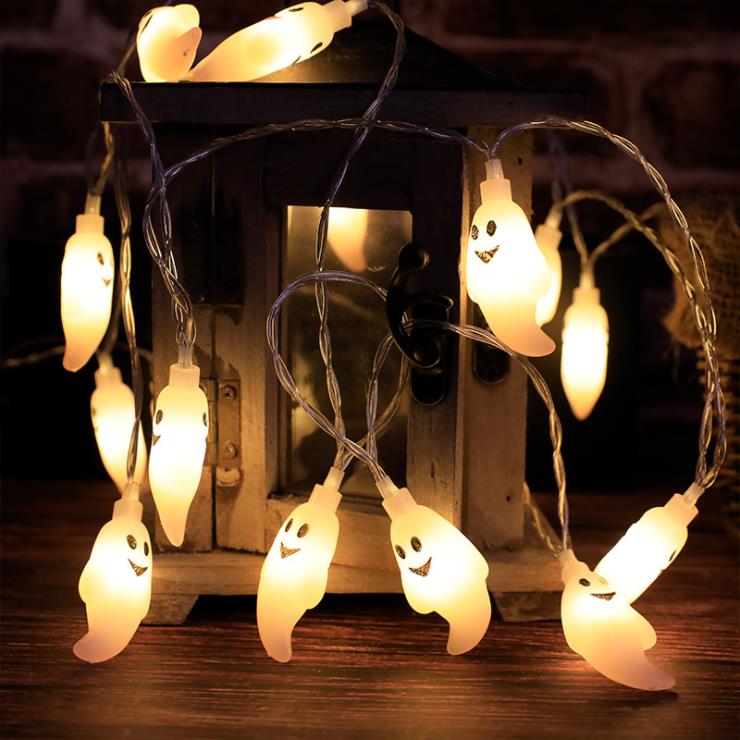 Low Price Halloween 3m LED String Lights Ghost Shape Battery Powered For Festival Decoration