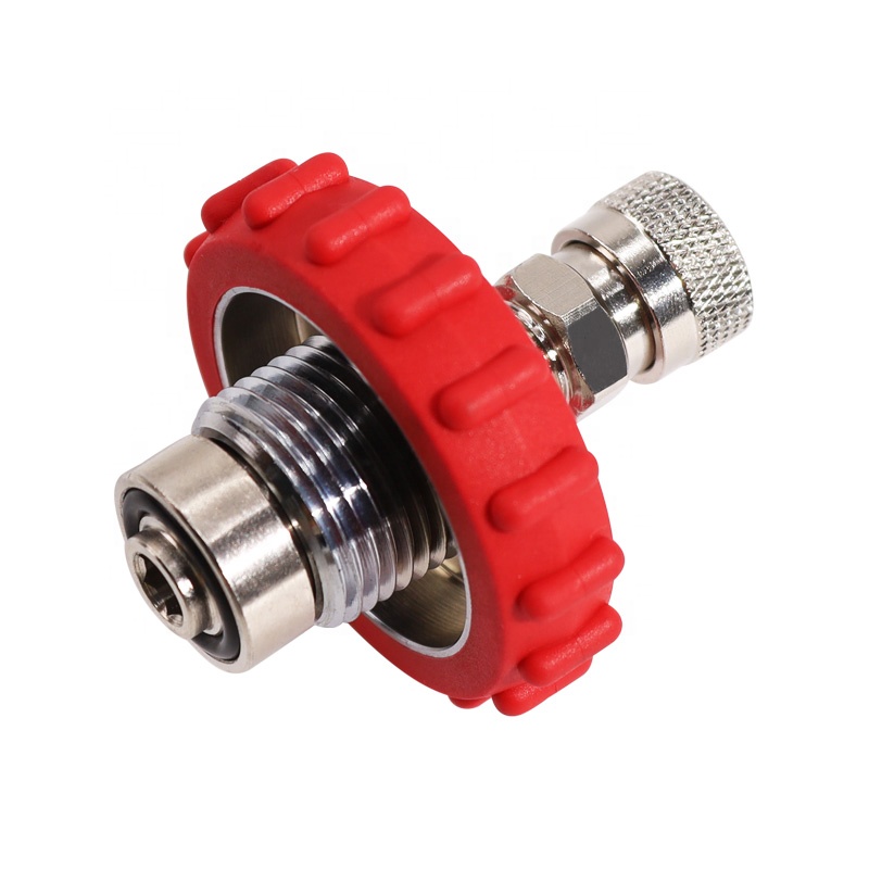 300Bar 232Bar Din Valve Fill Station with 8MM Quick Disconnect Female Plug for Paintball Air Gun Airsoft PCP Air Rifle