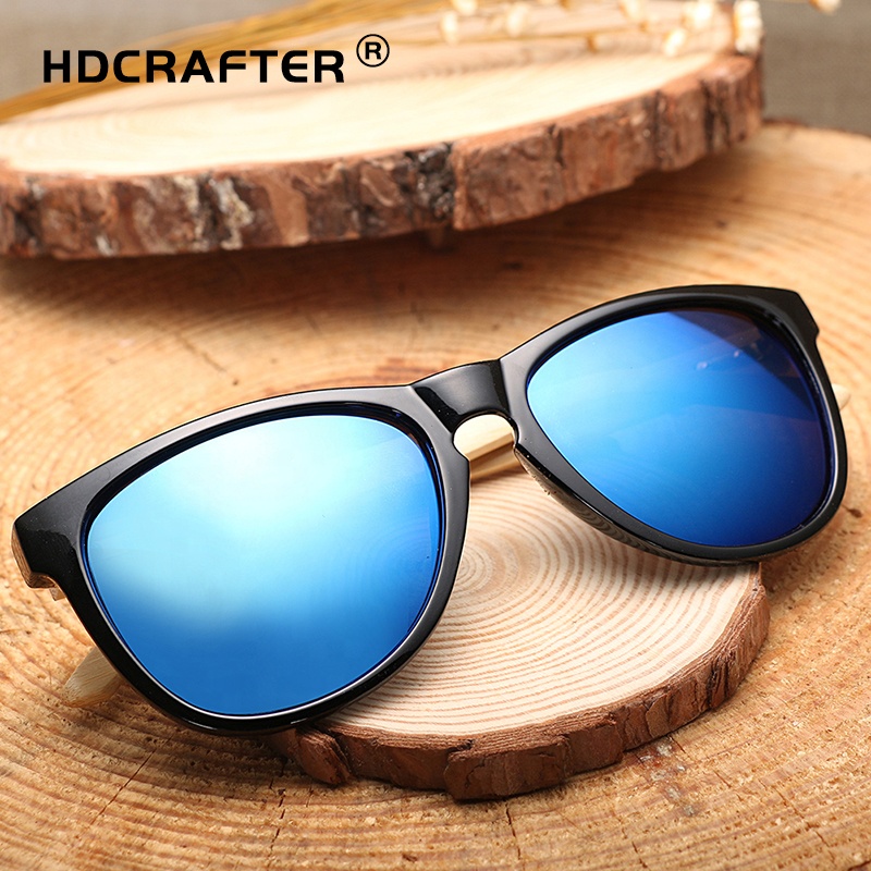 HDCRAFTER 2021 новые бамбуковые солнцезащитные очки мужские деревянные Солнцезащитные очки женские брендовые Дизайнерские деревянные очки Oculos de sol masculino