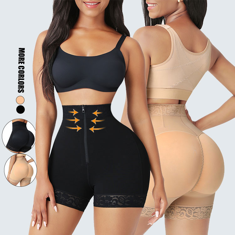 2021 Zip+hook high quality butt lift women pant shaper shapewear tummy plus size shapers body shaper