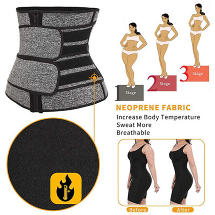 custom women Neoprene slimming workout belt waist shaper sweat belt waist trimmer