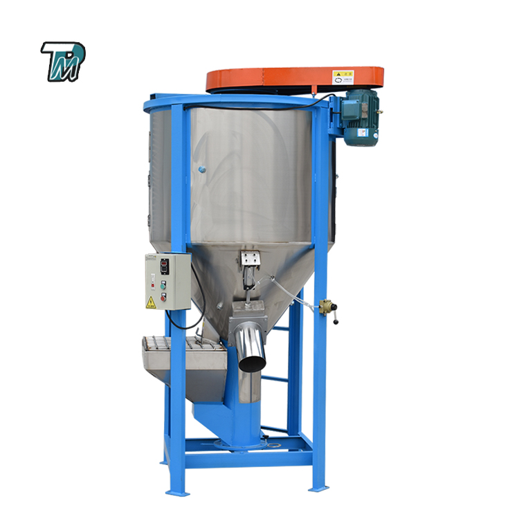 Upright screw vertical mixer