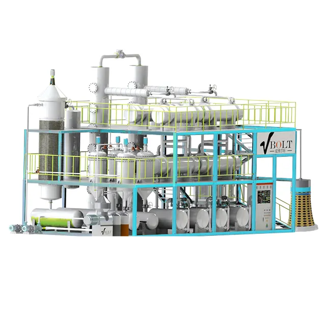 Mini Crude Oil Refinery Used Engine Oil Purification Desulfurization Used Oil Vacuum Distillation System