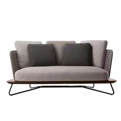 Garden Furniture Outdoor Woven Rope Wooden Seat Garden Treasure Furniture Outdoor Sofa Set Outdoor Hotel Waterproof Furniture