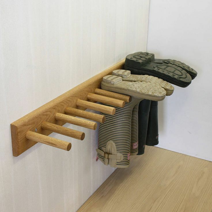 New Design Wall hanging doorstep Dry the galoshes Natural wooden shoe rack