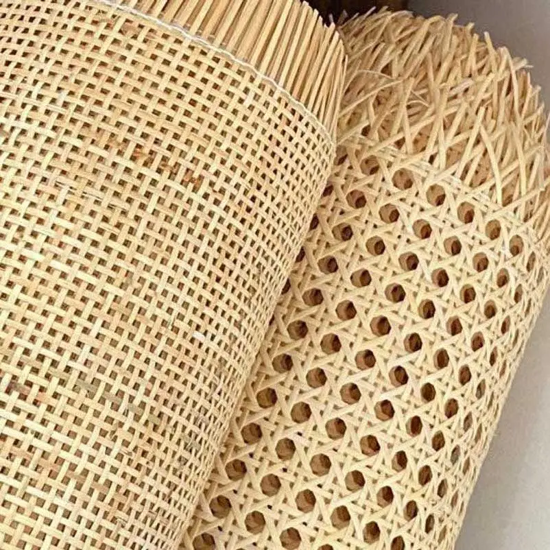 1/2 Natural Rotin Cane Peel Rattan Webbing Raw Material Weaving Rattan Roll