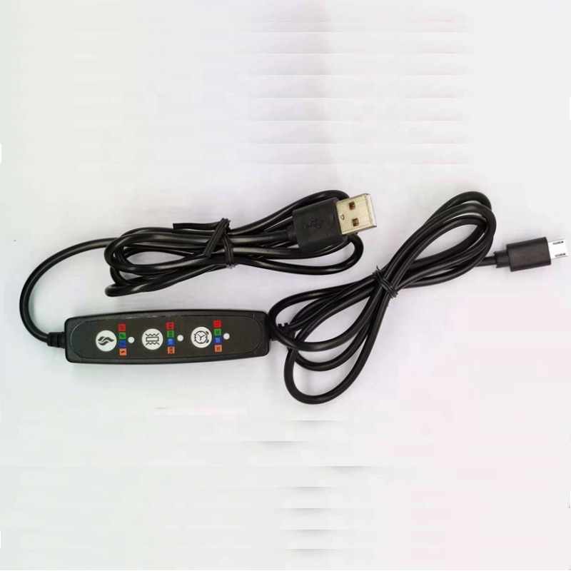 USB-кабель с регулировкой температуры для синхронизации и массажа, кабель-переключатель для нагревательного массажа, шнур питания
