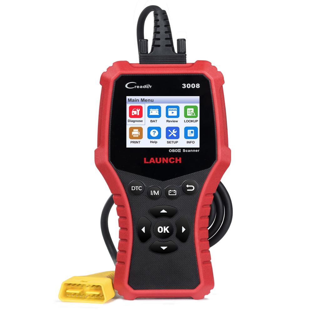 Автомобильный сканер LAUNCH X431 CR3008 OBD2, OBD 2 устройство для считывания кодов OBDII, диагностический инструмент, бесплатное обновление