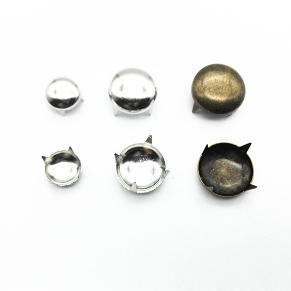 Good Quality New Arrivals Garment Button 4 claws Stud Round Head Rivets For Sale