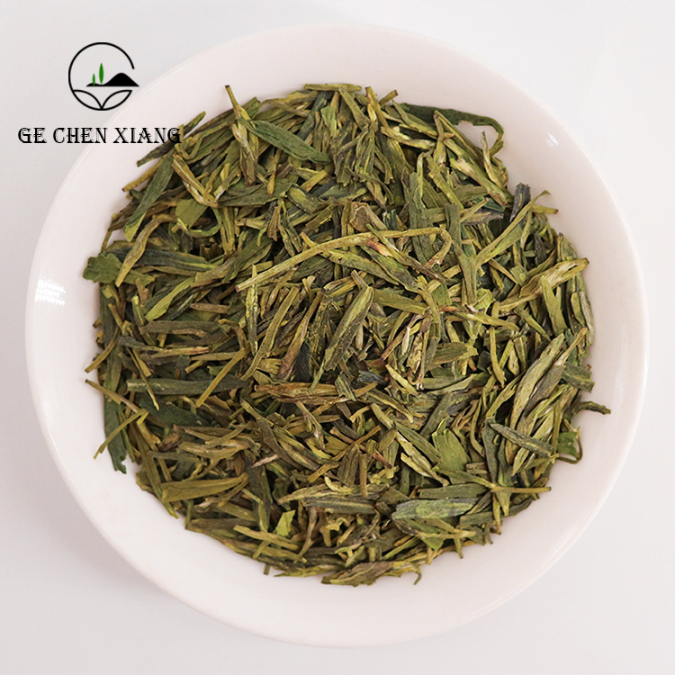 Органический свободный лист LongJing Зеленый чай оптом китайский дракон Well