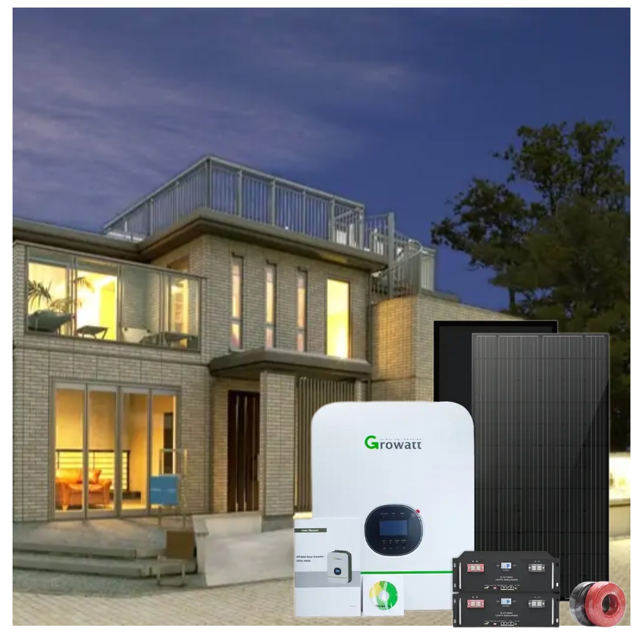 15kw Home Electricity Solar Equipment And Instillation Home Solar System