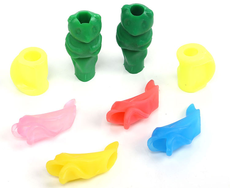 Top quality preschool handwriting tool colored pencil grip holder silicone for children