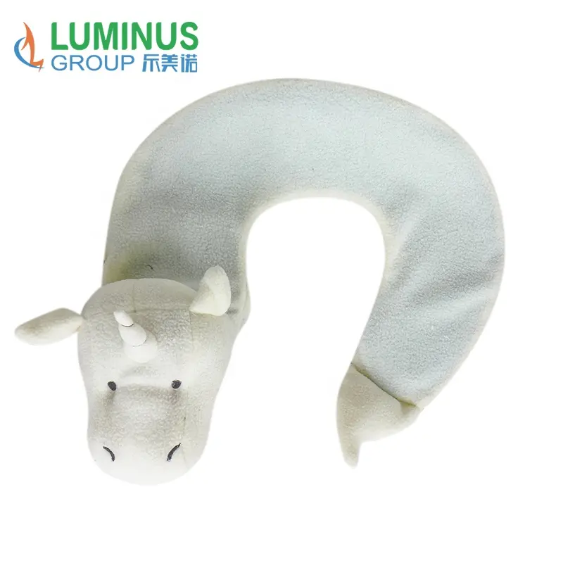 Good quality long hot water bottle with animal hippo corduroy cover