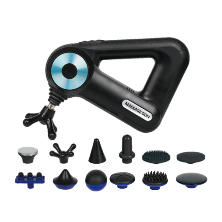 2021 New Design Deep Tissue Mini Wireless Muscle Massage Gun 6 Kinds of Strength Strike Triangle Massage Gun