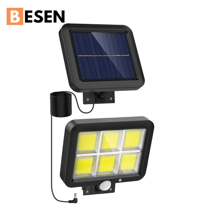 20 Watt Warm Premium Ground White Ventilation Cob Outdoor Radar Motion Sensor Waterproof Bright Led Wall Mounted Solar Light