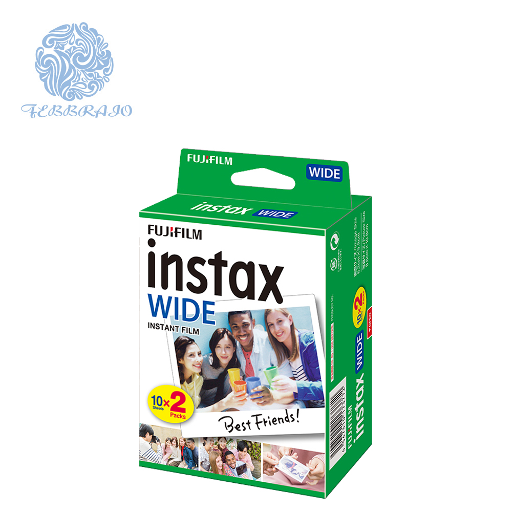 Фотоаппарата моментальной печати Fujifilm Instax Wide пленка глянцевая фотобумага для Fuji Instax Wide 210 200 100 300 моментального фотоаппарата