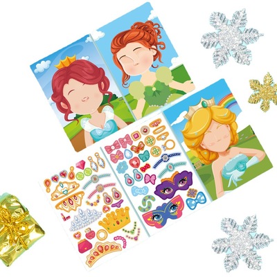 Wholesale Printing Reusable Peelable Self Adhesive Paper Children Sticker Book Custom colouring stickers Children sticker
