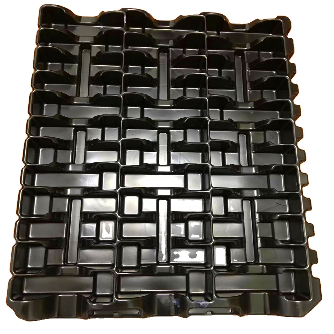 Blister Packaging Tray Plastic Black Consumer Electronics PS Custom for Electronic Component 0.25mm~1.0mm Durable Accept
