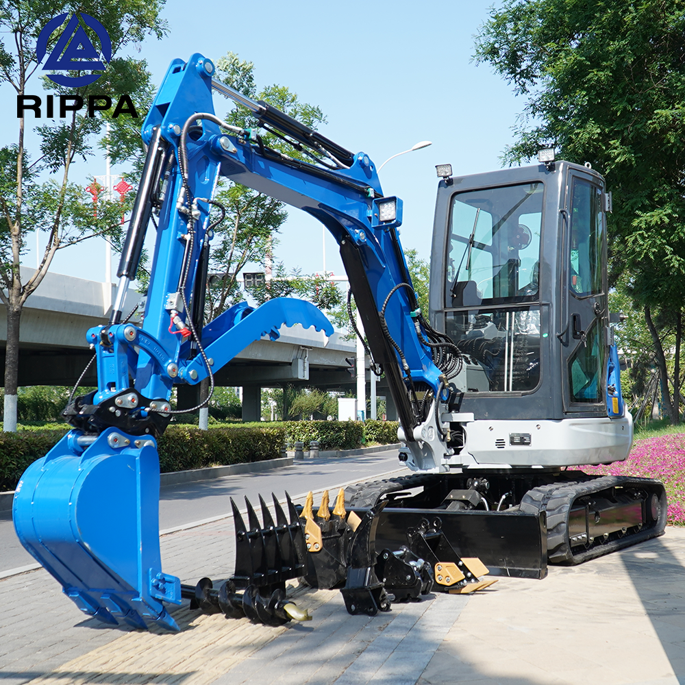 Rippa Mini Excavator 3.5 Ton Crawler Small Digger Epa Engine Micro Home Excavators Machine Farm Used Kubota Excavators For Sale