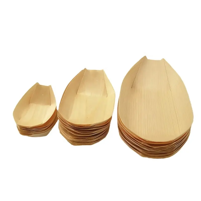 Biodegradable Compostable China Disposable Wooden Sushi Boat