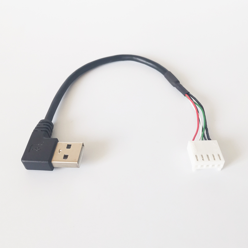 Под заказ 90 градусов USB 2,0 A папа Оригинальный Molex 2 3 4 5Pin терминал провода Жгут кабеля левый/правый угол USB к Molex КАБЕЛЬ