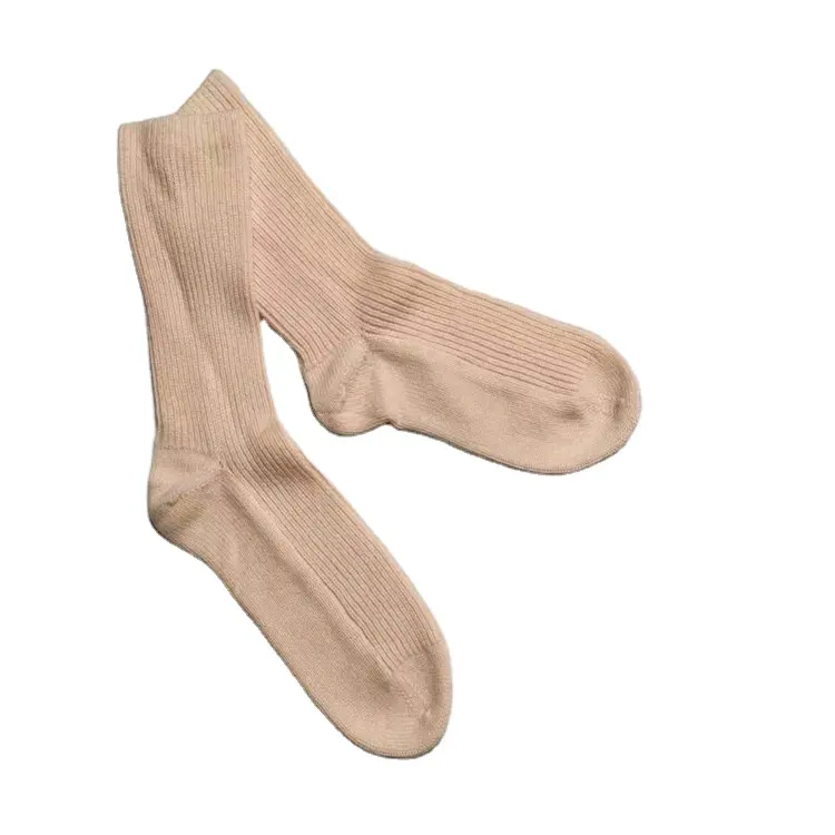Wholesale high quality 100% cashmere knit socks women