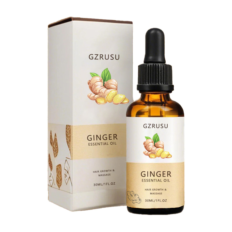 Natural rganic Ginger Oil Nourishing Scalp Massage Hair Roots Ginger Germinal Oil Anti Hair Loss Ginger Wild 7Days Hair Oil
