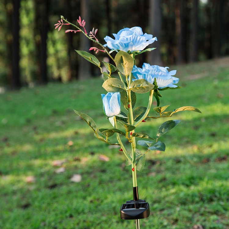Anniversary Event Decor Outdoor Use Solar Flower Lights