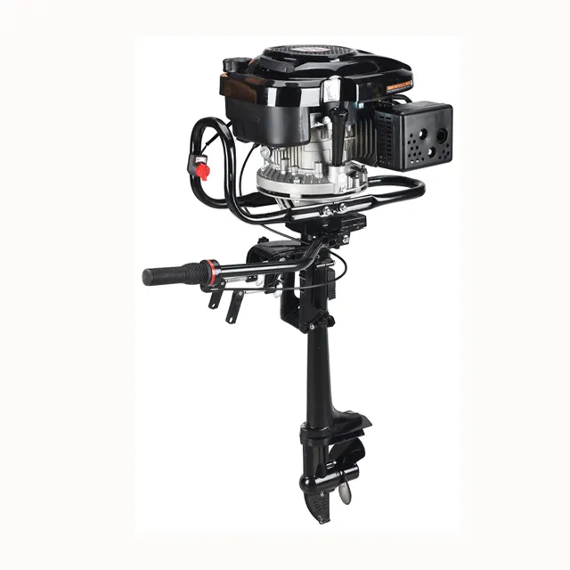 Cheap Chinese fish boat 4 stroke Air cooled gasoline 6.5HP 196cc outboard boat motor / boat engine