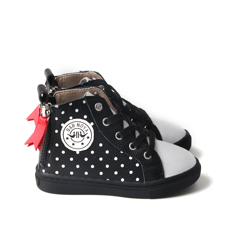 Custom Printing Genuine Leather New Fashion Kids Booties Shoes In Hard Rubber Sole