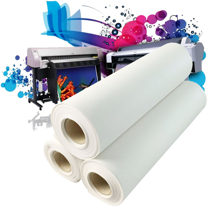 SCW-QTC370M Water based ink Polyester 370g Waterproof Art Fabric Canvas roll for Inkjet Digital Printing