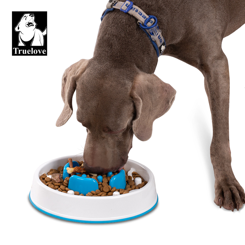 Truelove hot sale eco friendly PP dog food bowl fashion designer non-slip pet bowl dog slow feeder